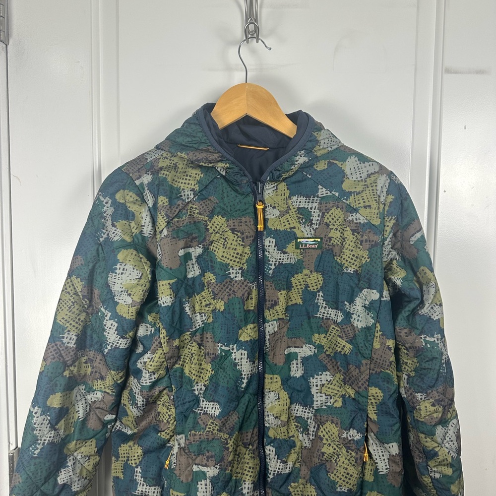 L.L. Bean Camouflage Reversible Jacket Boys Large - Picture 13 of 15